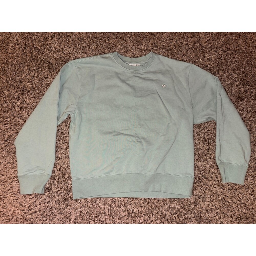 Pastel Green Adidas Crew Neck Sweatshirt Women Medium